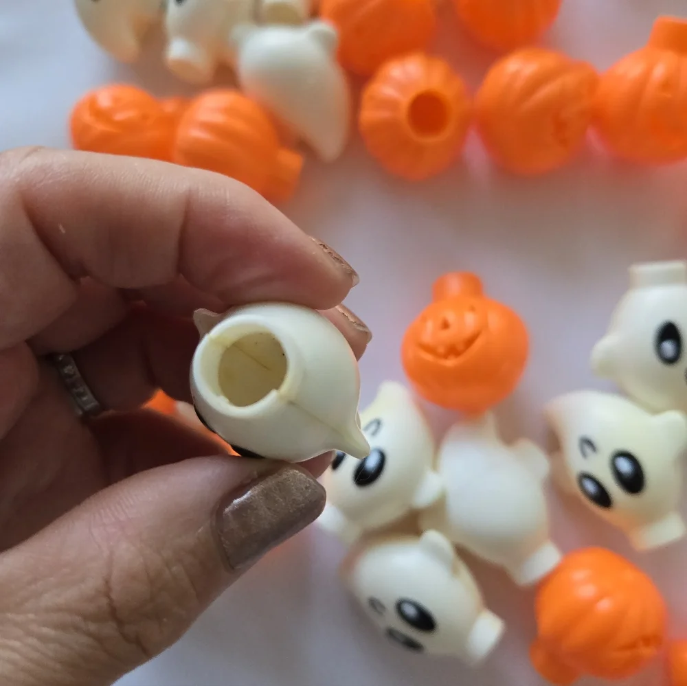 Vintage Halloween Plastic Mold Syring Light Covers